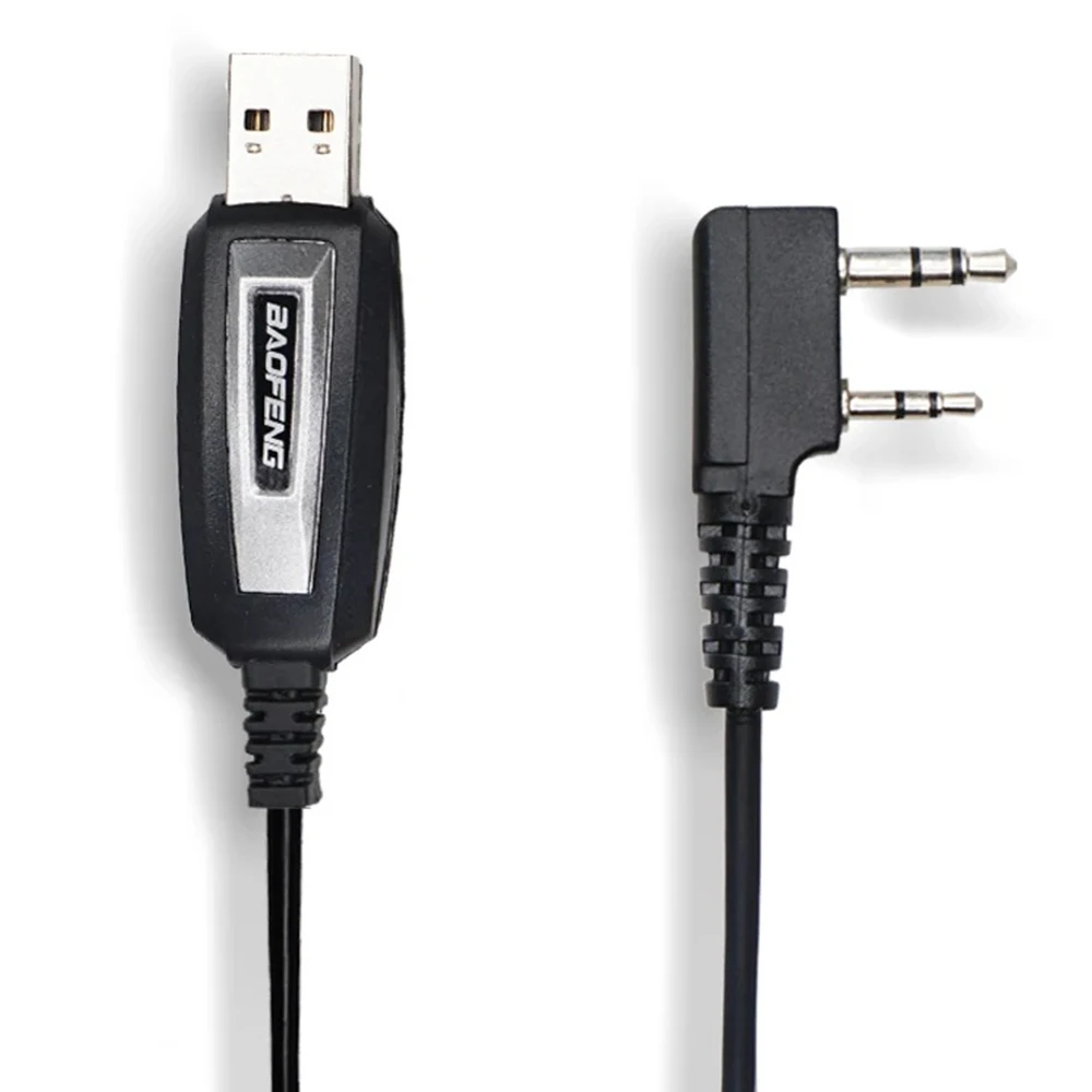 กันน้ําสายการเขียนโปรแกรม USB withDriver เฟิร์มแวร์สําหรับ BaoFeng UV5R/888s Walkie Talkie K Connector Wire