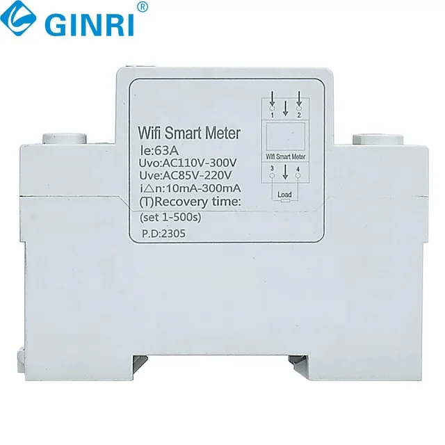 JMRD-WIFI   Wifi Wireless Control Circuit Earth Leakage Over Under Voltage Protector Relay