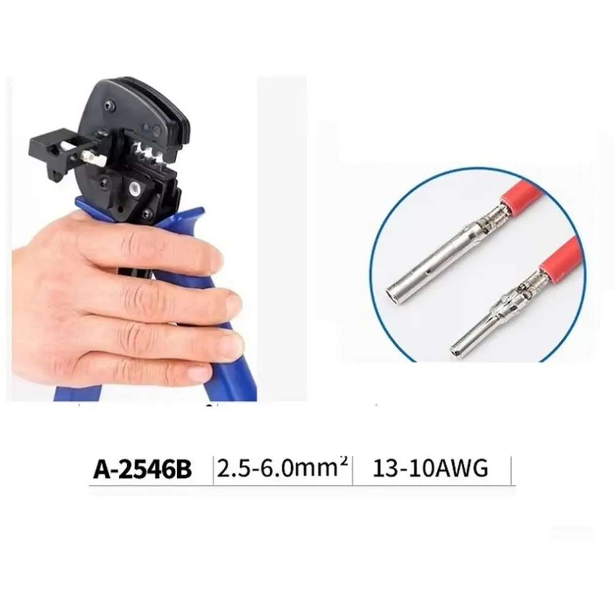 Crimping Plier Solar Panel Cable Solar Photovoltaic Connector for Hands Crimping Tool A-2546B 26-10AWG