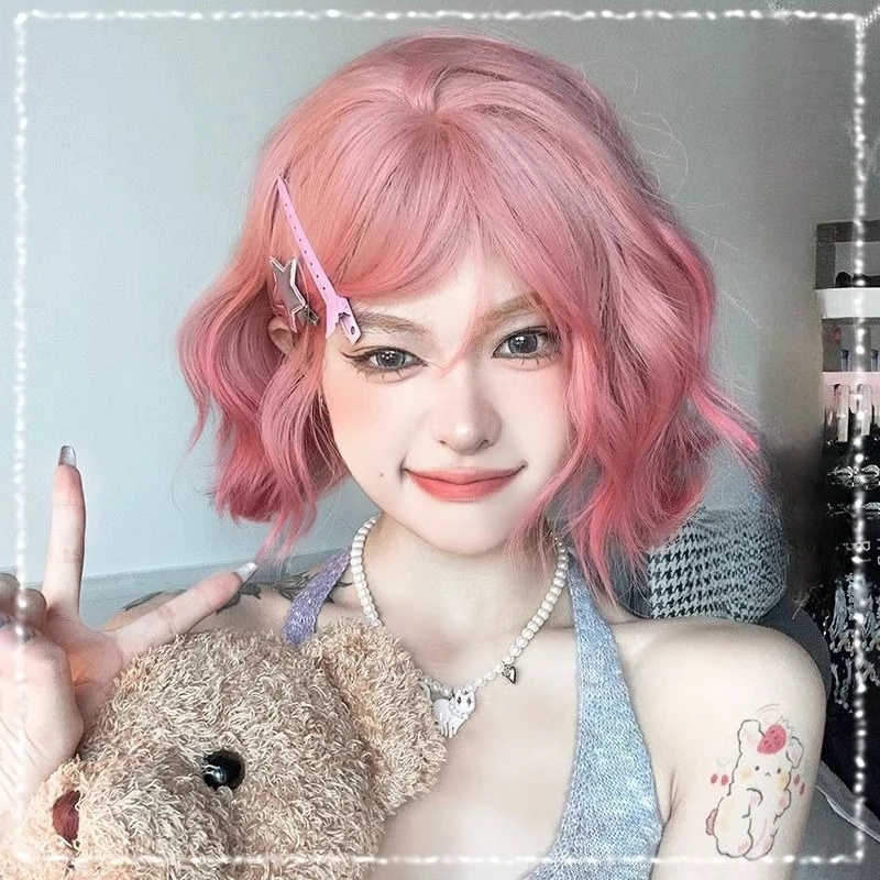 12inch-lolita-short-blonde-wigs-for-womens-fashion-synthetic-wig-fluffy-naturally-woolen-curly-wig-with-bangs-wig-girls'-cosplay