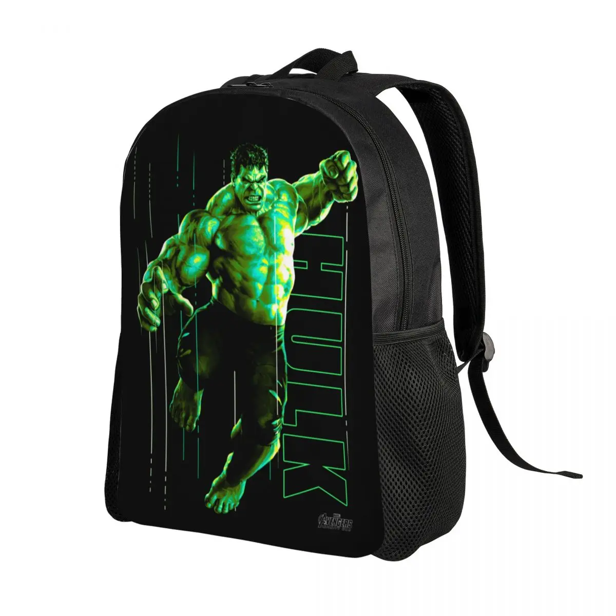 Custom Hulk The Incredible Glow Travel Backpack Women Men School Laptop Bookbag College Student Daypack Bags