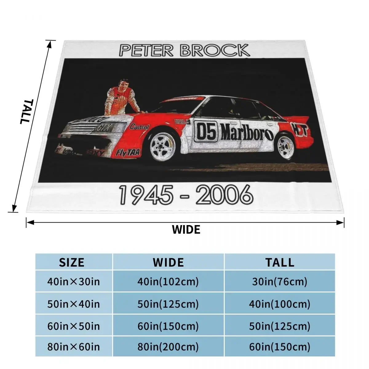 RIP - Peter Brock Throw Blanket Hairy warm for winter Luxury Thicken Furrys Blankets