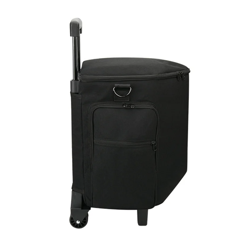 AEF7-Carrying Bag For Bose S1 Pro/Pro+ Speaker Portable Storage Pull Rod Case Speaker Case W/ Elastic Band For Traveling