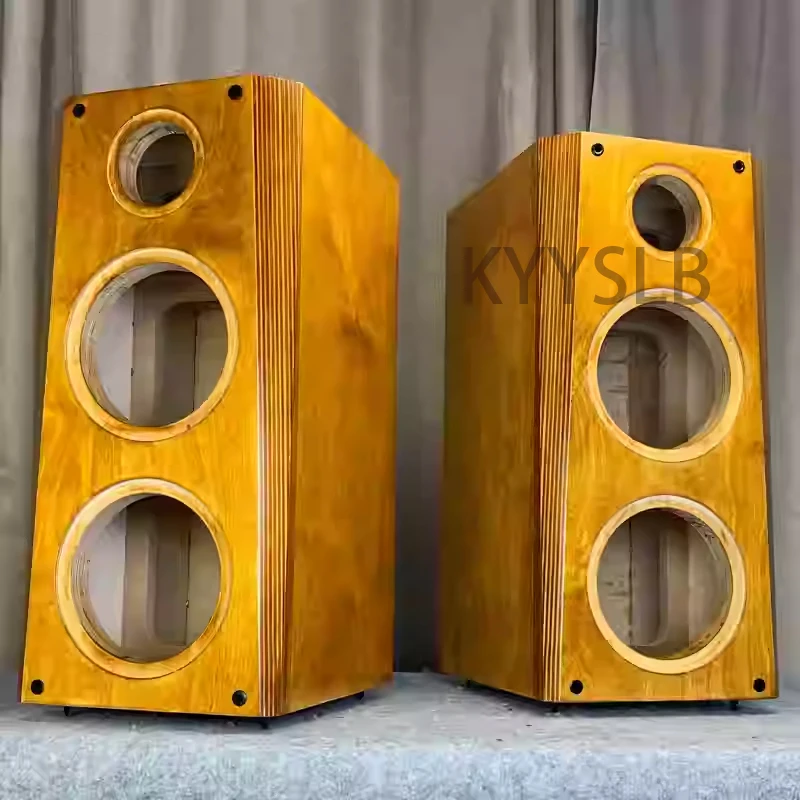 KYYSLB DIY заказ 6,5-дюймовый 8-дюймовый трехходовой Hi-Fi динамик из цельного дерева для книжной полки импортная березовая фанера