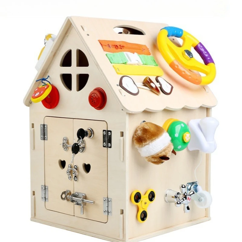 

Дети раннего образования, деревянный дом, сенсорное развитие, базовые жизненные навыки ребенка, игрушки-головоломки, разблокировка, интеллектуальная игра, просветление