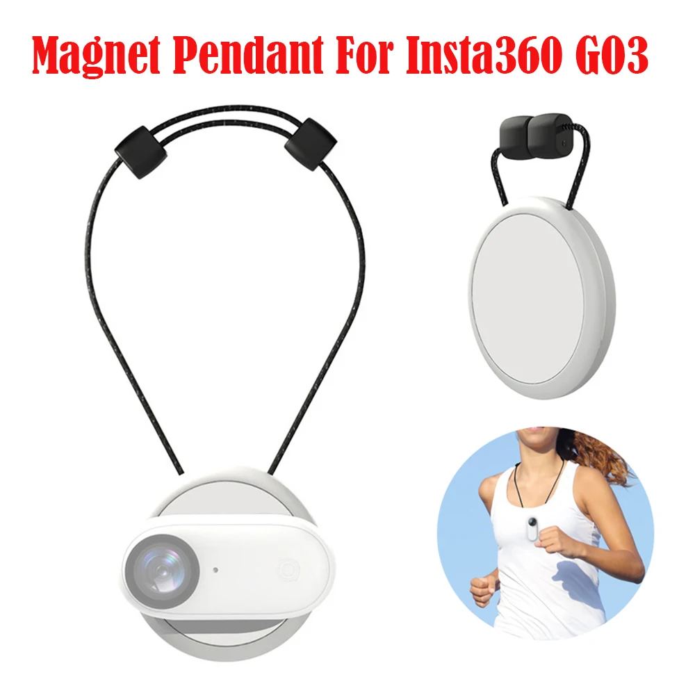 

Magnetic Lanyard for Insta360 GO 3 Magnet Pendant Magnetic Pendant Holder Quick Release Neck Strap For Insta360 GO 3 Accessories