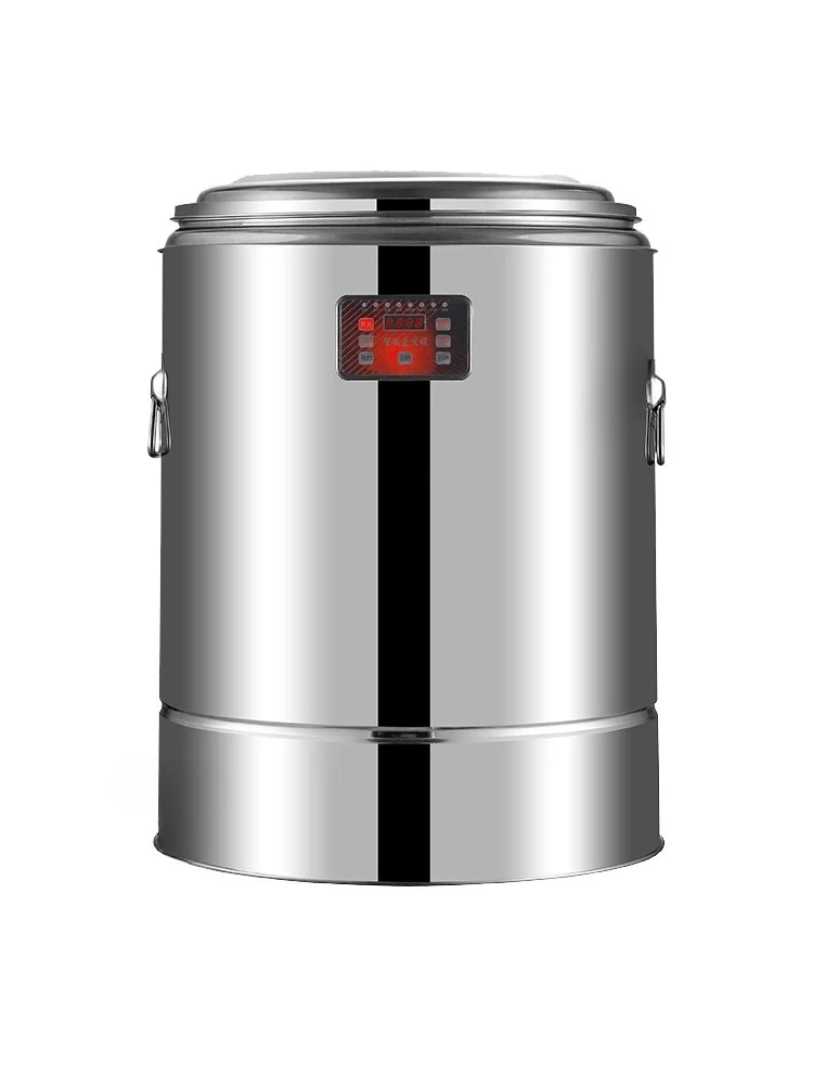 Boiling Vat Large Capacity Reservation Water Boiling Barrel Commercial Boiled Water Bucket Stainless Steel Insulated Barrel