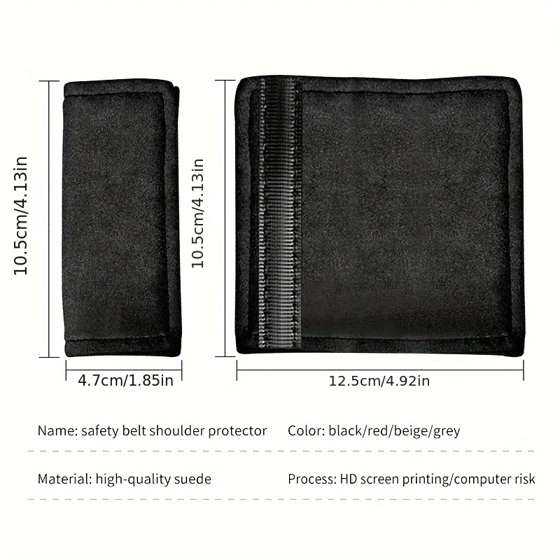 2pcs Universal Car Handle Flap Faux Leather Protective Cover Car Roof Handle Rest Handle Cover