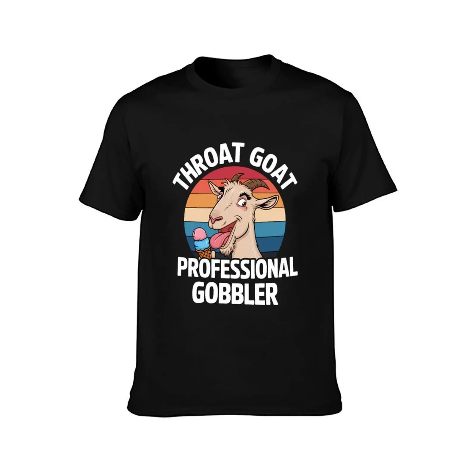 Throat Goat professional gobbler Retro Inappropriate Adult T-Shirt, Summer Casual Cotton Tee, Oversized Streetwear Tops