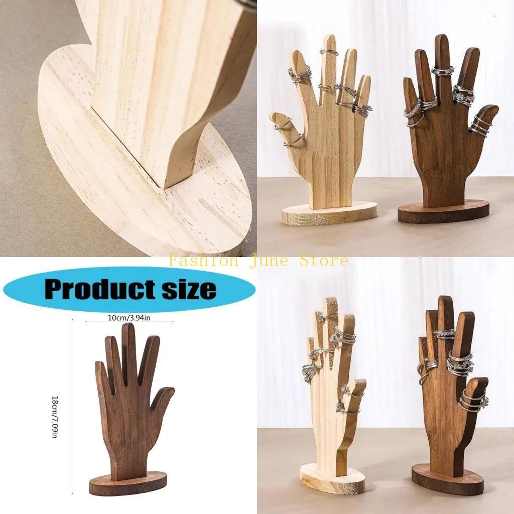 

N5KA Деревянная подставка для ювелирных изделий ручной работы для презентации элегантных аксессуаров