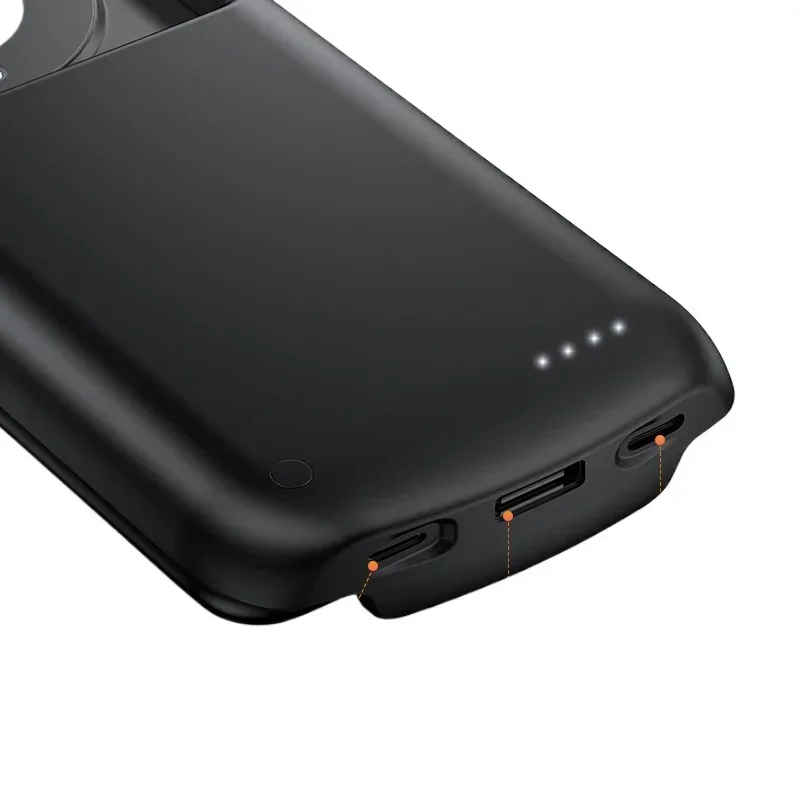 10000mAh Universal Battery Case for iPhone 16 15 Samsung Huawei 3.0A Fast Charging External Battery Pack Power Bank Charger Case