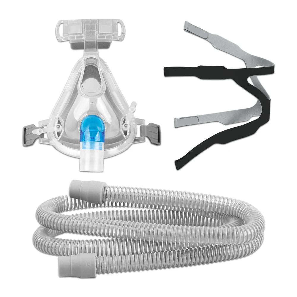 CPAP Mask for Apnea CPAP Auto Breathing Machine Sleep Nasal Full Face Mask with Headgear Anti Snoring Respirator Accessories