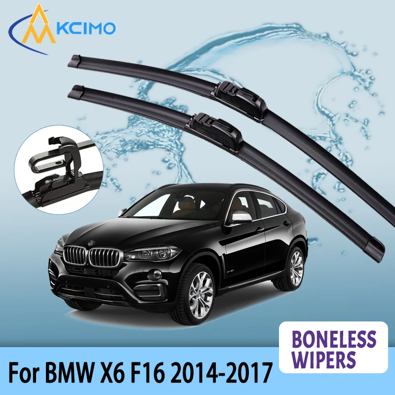 

Car Wiper For BMW X6 F16 2014-2017 Wiper U-type Soft Rubber Boneless Wiper HD Quiet Durable Automotive Wiper 24"+20"