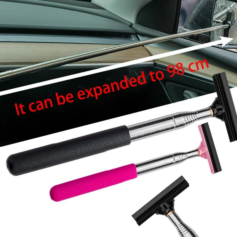 Retractable Car Rearview Mirror Wiper High Quality Portable Cars Mirrors Squeegee Cleaner Water Remover Rain Auto Accessories