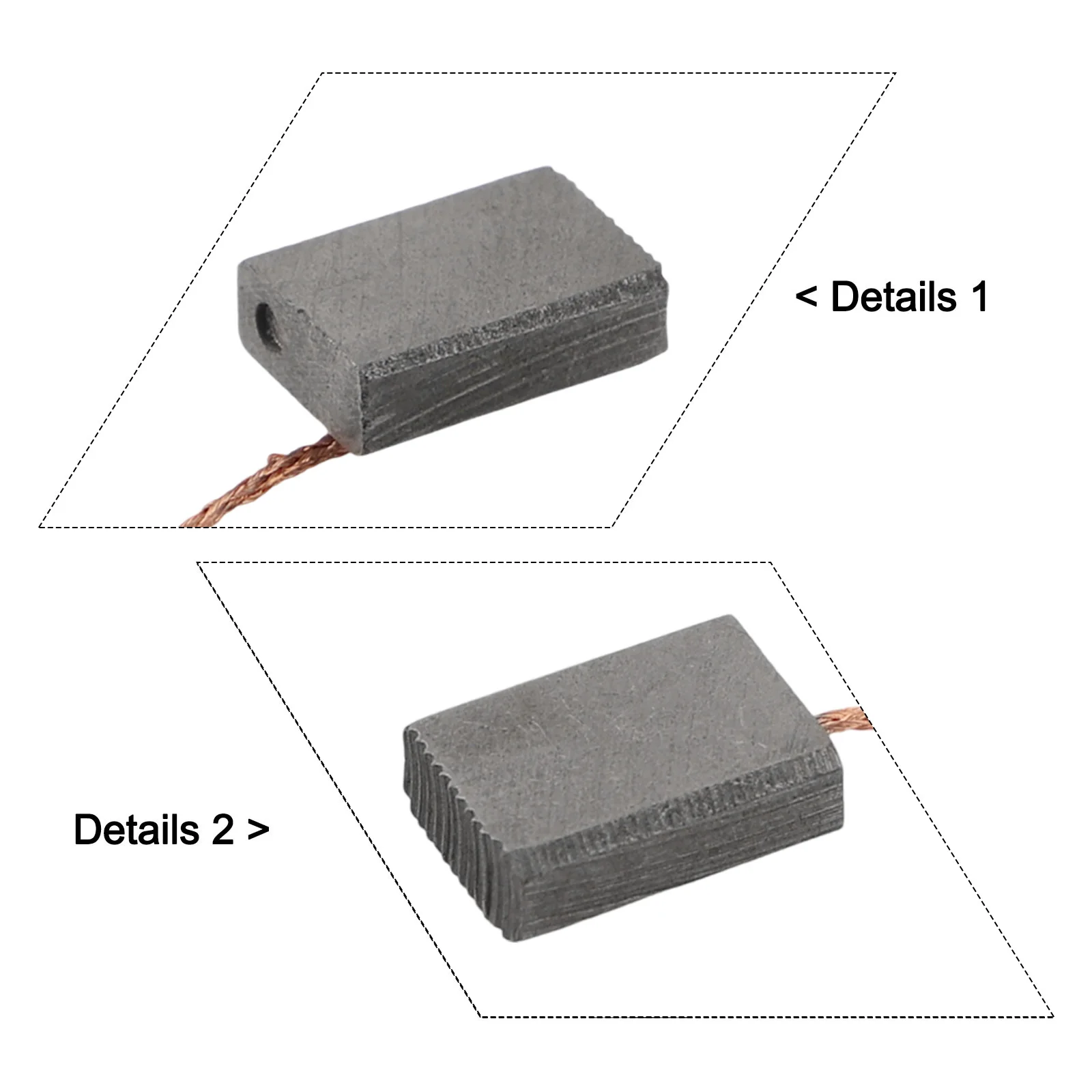 فرش GA5040 لـ GA5040C Carbon-9 CB-CB318 ، إكسسوارات أدوات طاقة معدنية عالية الجودة ، 2 ks