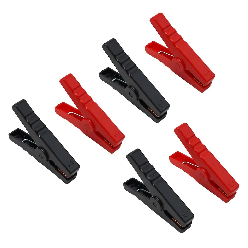 

High Current Clamps Crocodile Clamps 6PCS Set Electrical Engineering Use Excellent Conductivity Red And Black Colors