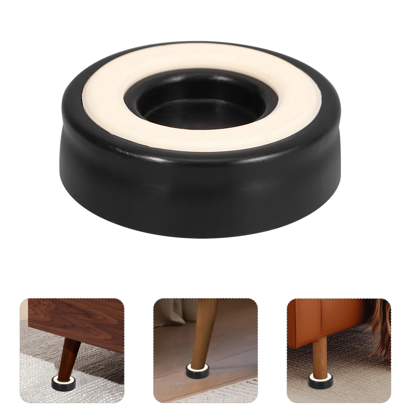 4 قطعة حماة أرضية أرجل الكرسي أقدام بلاستيكية يغطي مكافحة زلة الحد من الضوضاء منصات الأثاث أقدام كرسي بلاستيكية #1