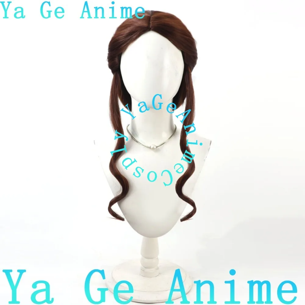 Ya Ge Anime Store Roulston Girl Cosplay Wig Dark Brown Anime Games Halloween Carnival Party Synthetic Heat Resistant Hair
