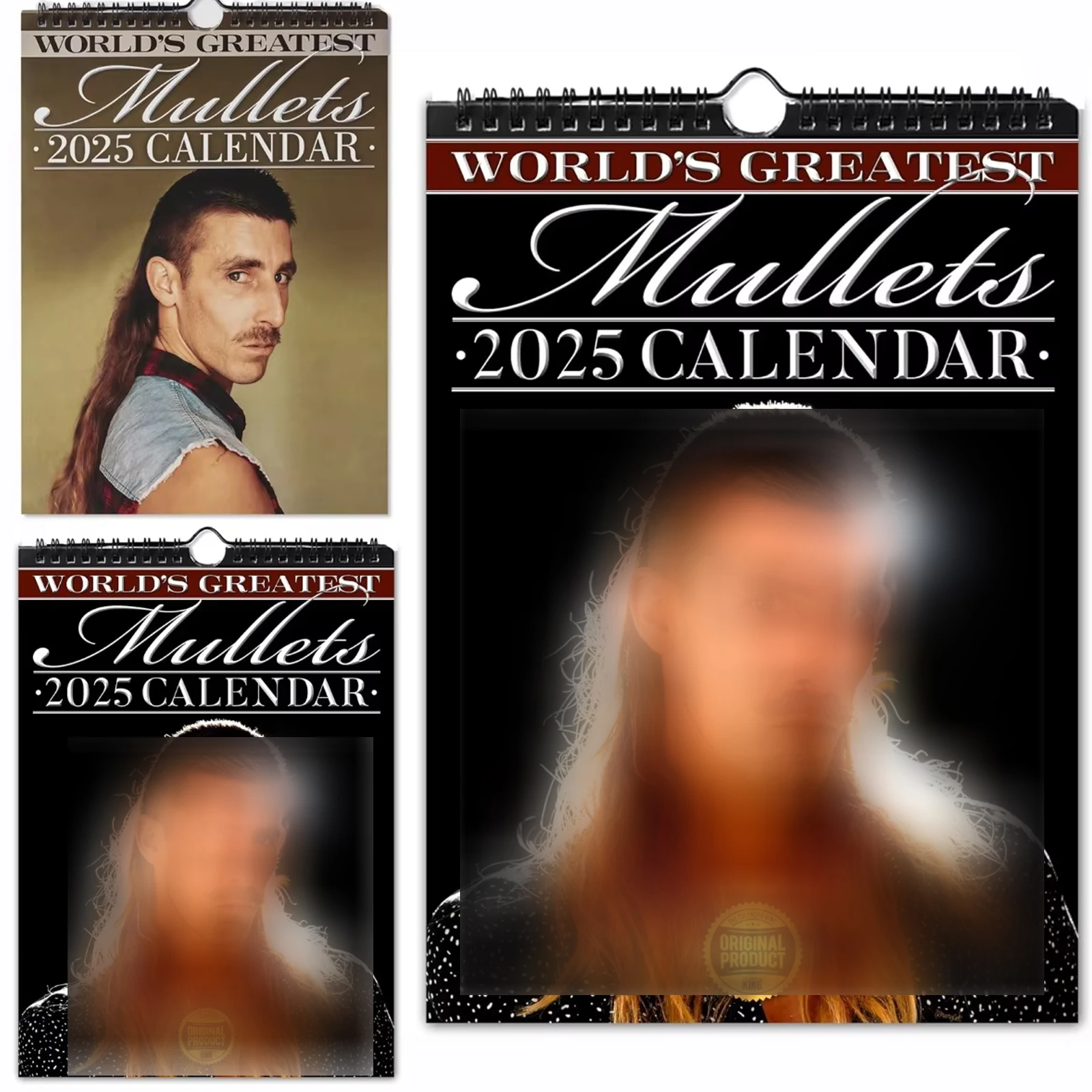 Mullet Calendar 2025 Calendar Hair Stylist Journal Daily View Journal & Organiser Hair Stylist's Mullets Calendar Funny Cool