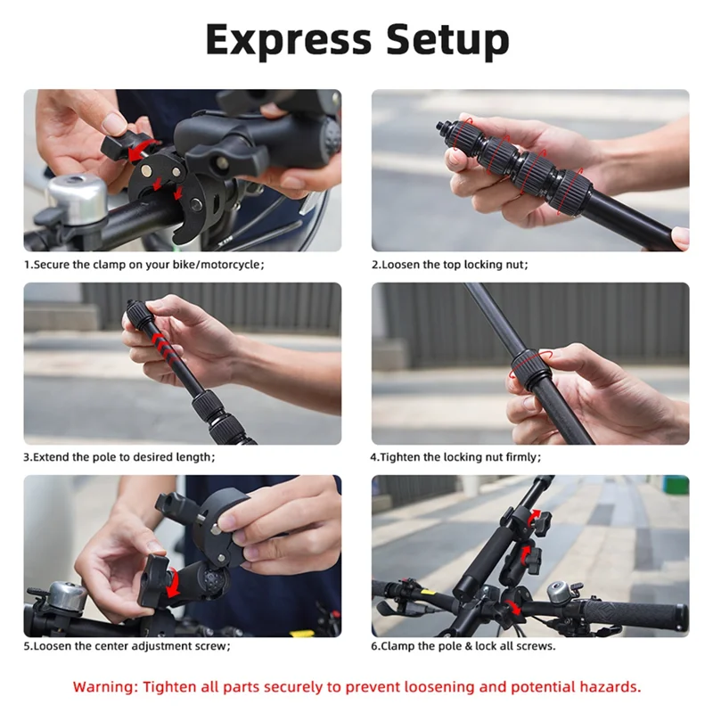 New-Sports Camera Accessory Kit For Insta360 DJI Gopro Panoramic Selfie Stick For Gopro DJI Monopod Mount Bracket Accessory