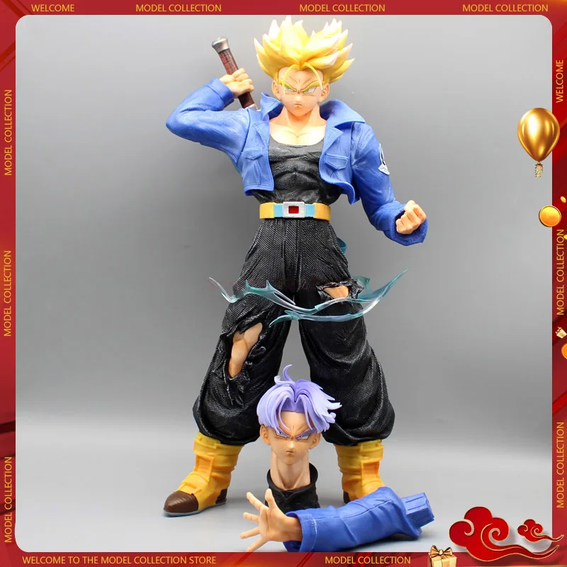 

42cm Dragon Ball Anime Mrc Trunks Future Warrior Pvc Action Figure Decoration Ornament Model Doll Toys For Children Gifts