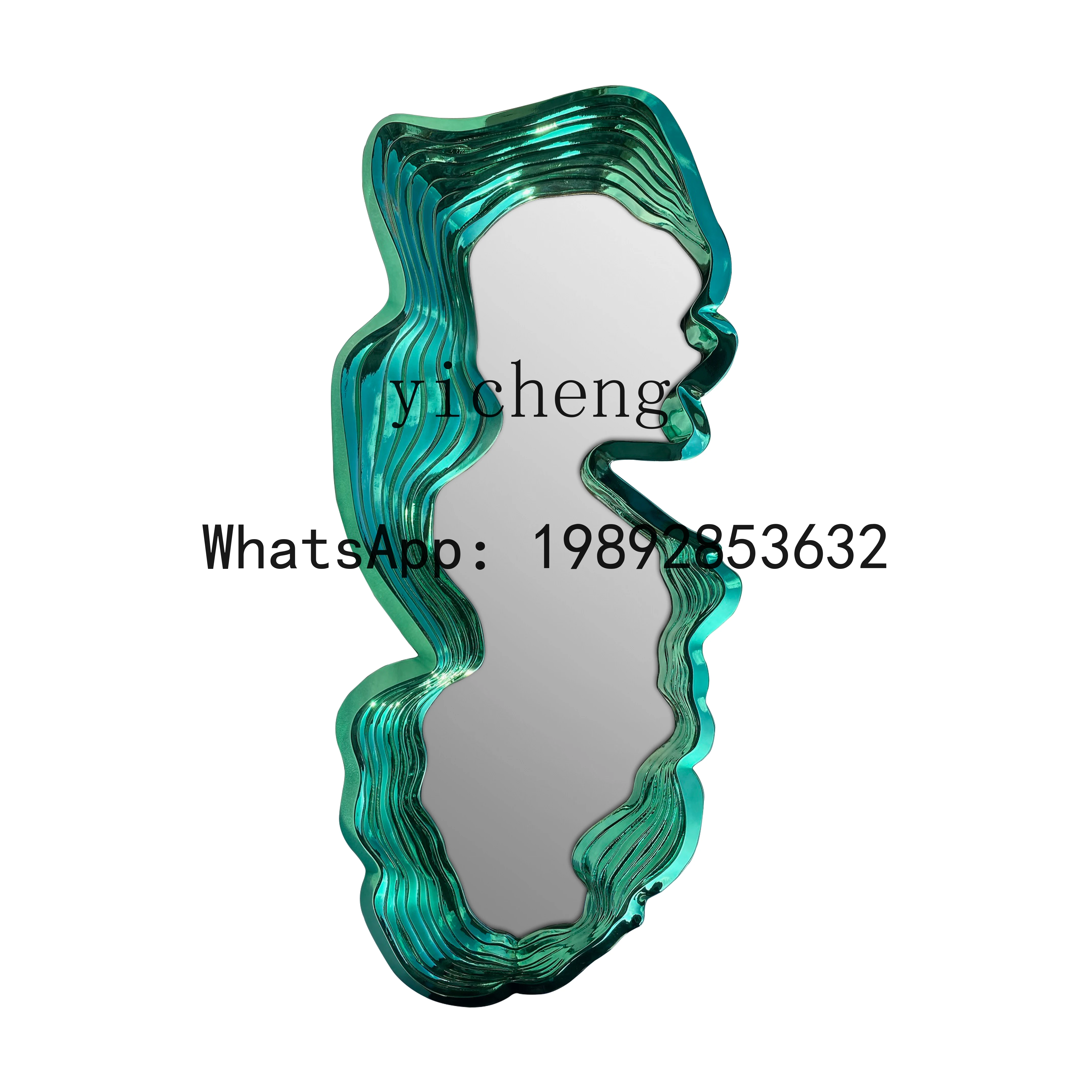 X6  Living Room Mirror Decorative Painting Background Wall Three-Dimensional Hanging Painting Hall Front Desk Mural