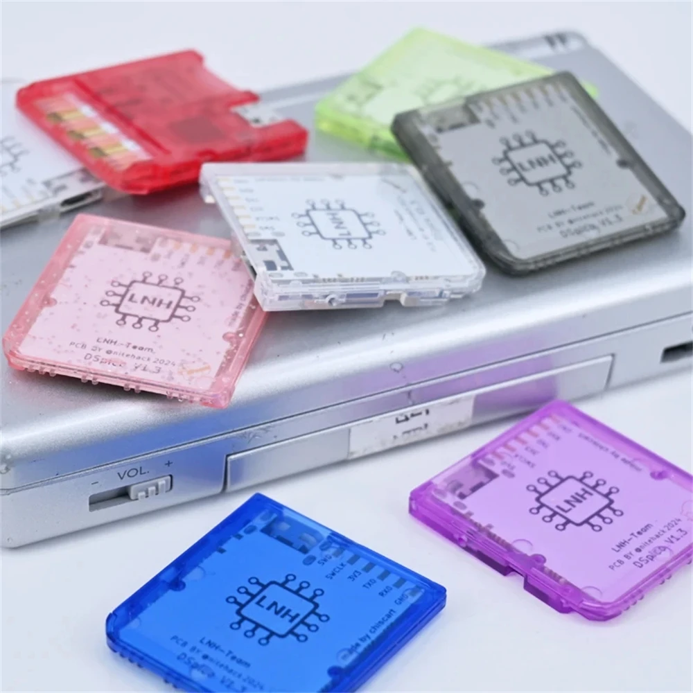 

Roreta Transparent frosted Colored DSpico Game Reader Compatible With NDS NDSL DSi 3DS Console RP2040 MCU