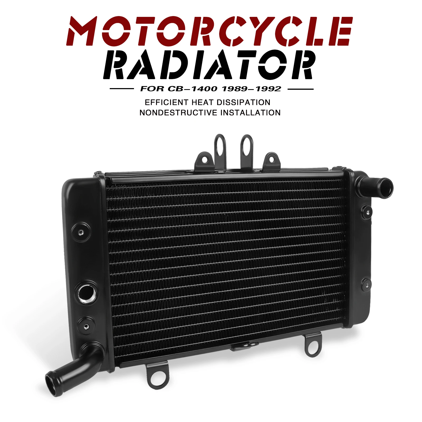 

Алюминиевый радиатор двигателя мотоцикла для Honda CB-1 CB400F CB 400F CB1/400 NC27 NC 27 1989-1991 1992, охлаждающая крышка, резервуар для воды
