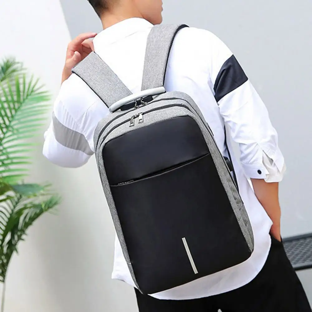 

Washable Multi-pockets Male Female Travel Laptop Backpack Coded Lock Adjustable Straps Computer Backpack School Supplies