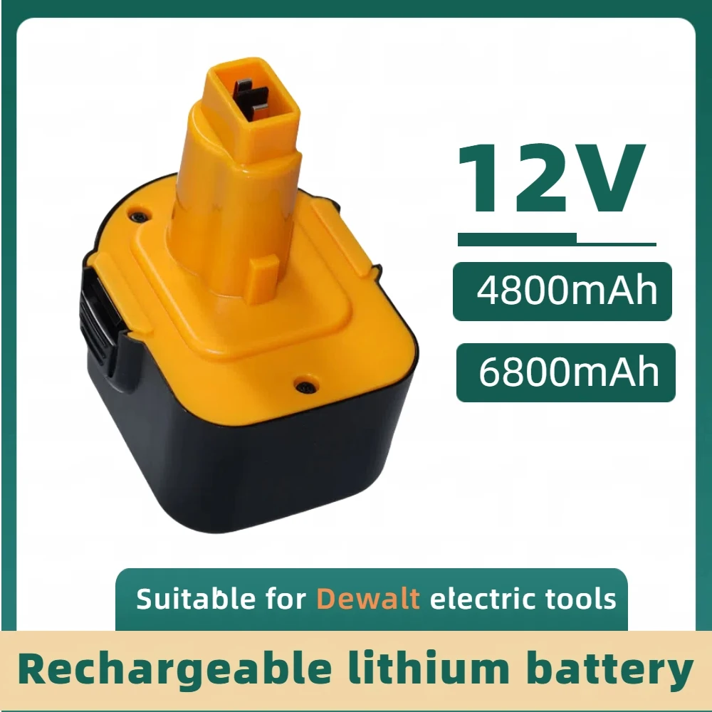 

6800mAh 12V For Dewalt NI-MH Power Tool Battery DW9072 DW9071 DC9071 DE9037 DE9071 DE9072 DE9074 DE9075 152250-27