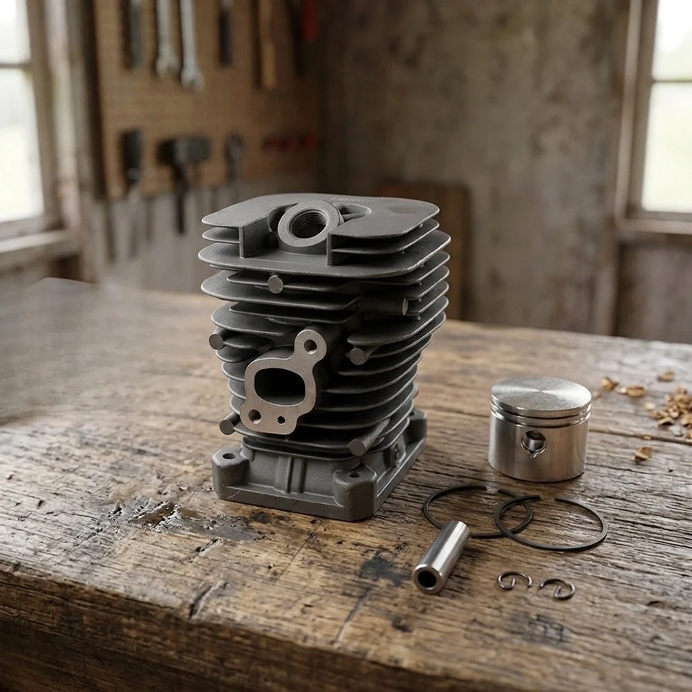For Chainsaw Engine Repair Engine Cylinder Set Complete Cylinder Assembly Kit Power Tool Part Precision Engineered Components