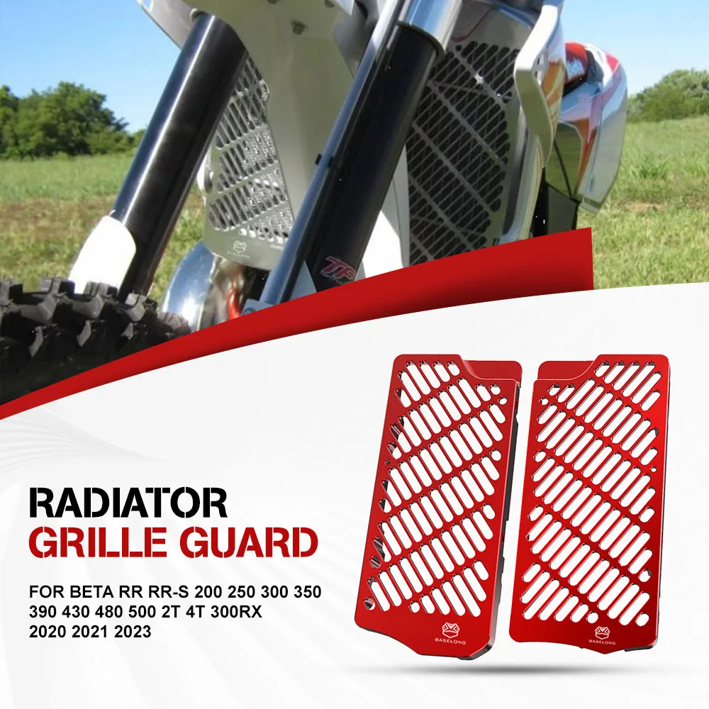 

2024 Motocross Radiator Guard Cover Protector Part FOR BETA RR RR-S 200 250 300 350 390 430 480 500 2T 4T 300RX 2020 2021 2023