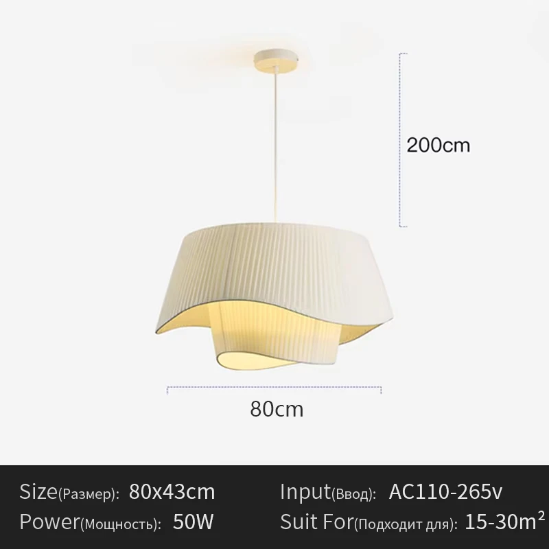 Denmark Designer Zijden Hanglamp Woonkamer Hotelhal Restaurant Hanglamp Woningdecoratie Led Verlichting Fabriek Directe Verkoop