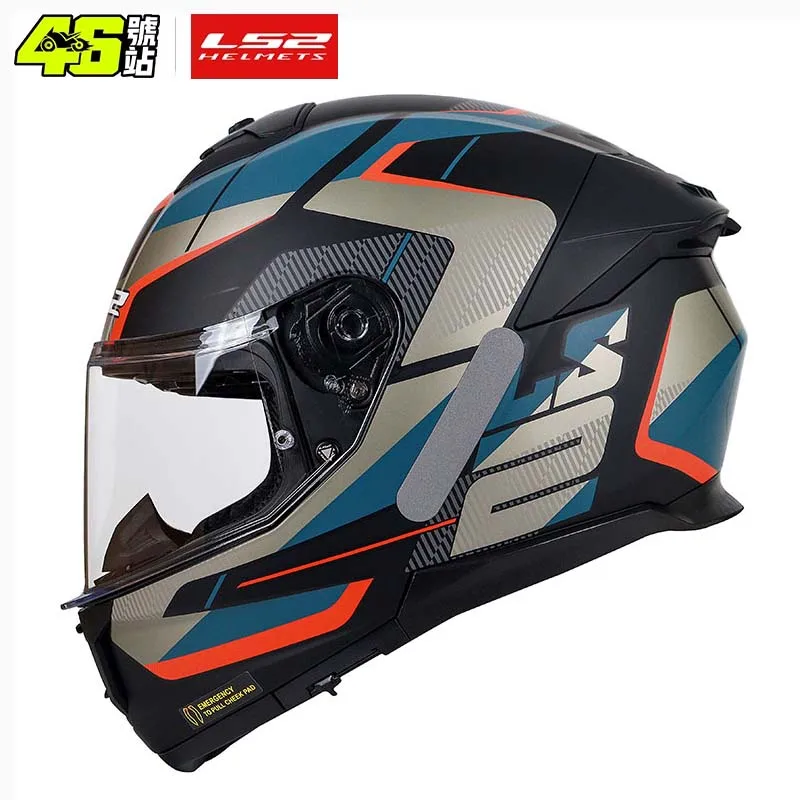 Original LS2 STREAM 2 FF808 motorcycle helmet ls2 STORM full face Helmets R22.06 kaciga casco moto capacete with fog-free system