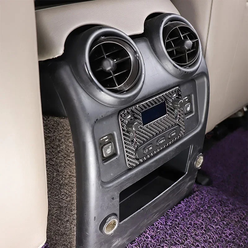 

For Hummer H2 2003-2007 Soft Carbon Fiber Car Rear Air Conditioner Switch Panel Sticker Car Interior Accessories