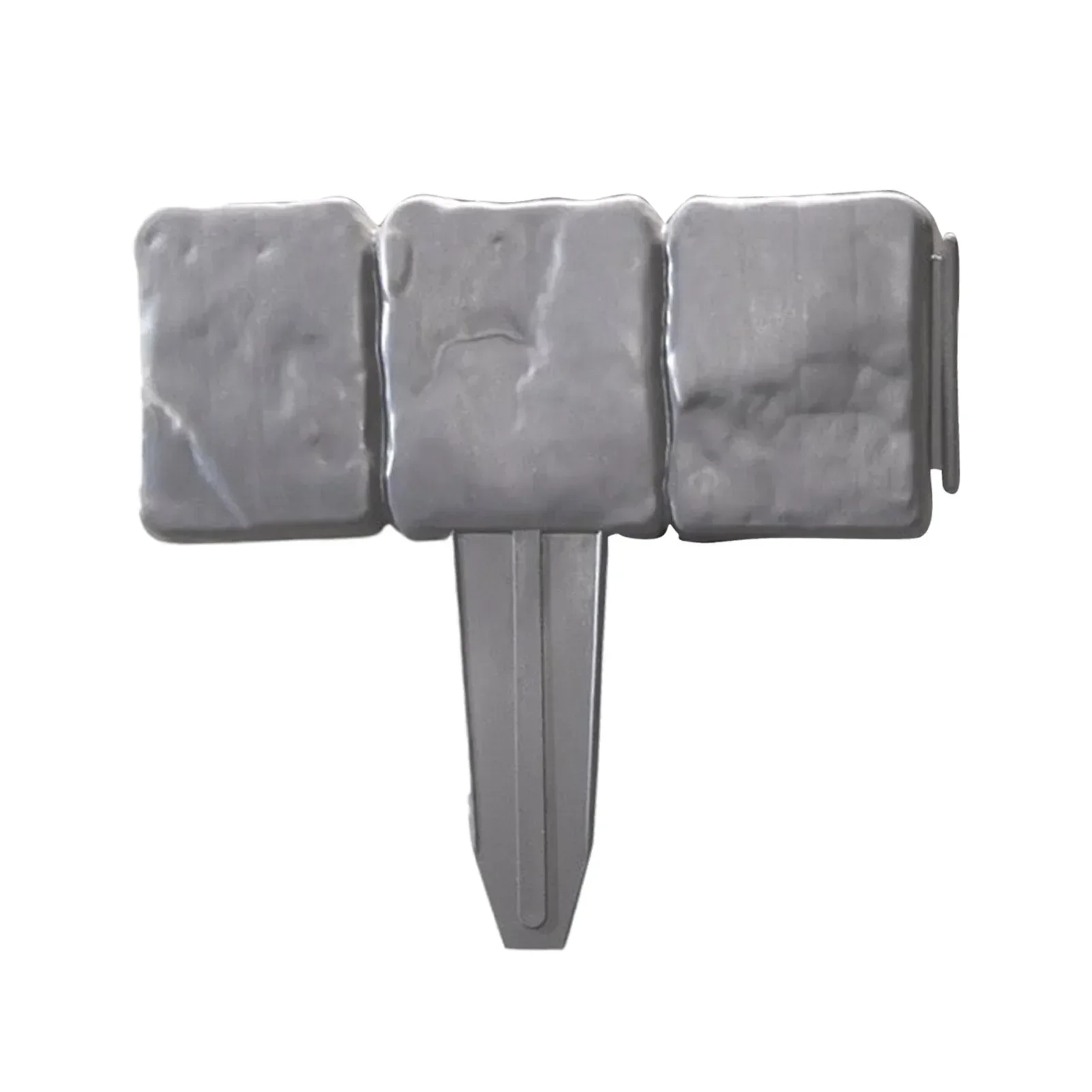 Bordure de jardin en PVC gris, 10 pièces, pour pelouse, bordure de plantes, décorations, bordure de 