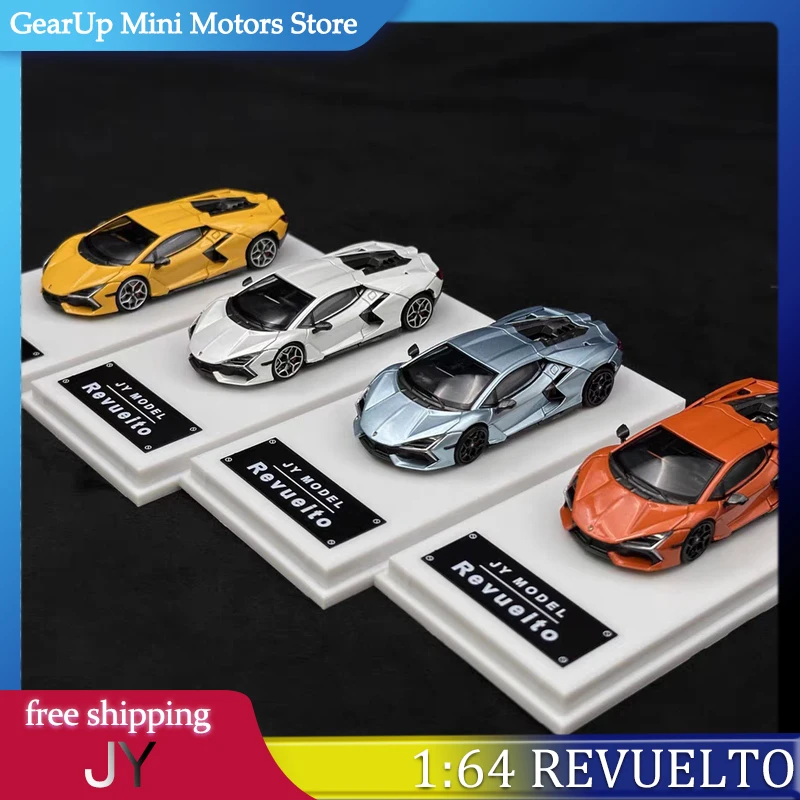 

JY 1:64 Lamborghini Revuelto Big Bull Limited Edition Alloy Diecast Model Supercar Collectible with Display Stan Car Enthusiasts