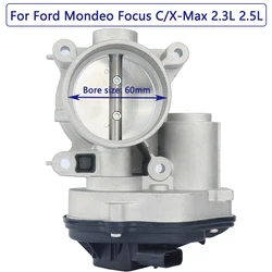 60Mm Gasklephuis Voor Ford Focus Mondeo C-Max S-Max Galaxy Fusion 2.3L 2.5L Gasklep 1556736 VP4M5U9E927DC 4M5GFA