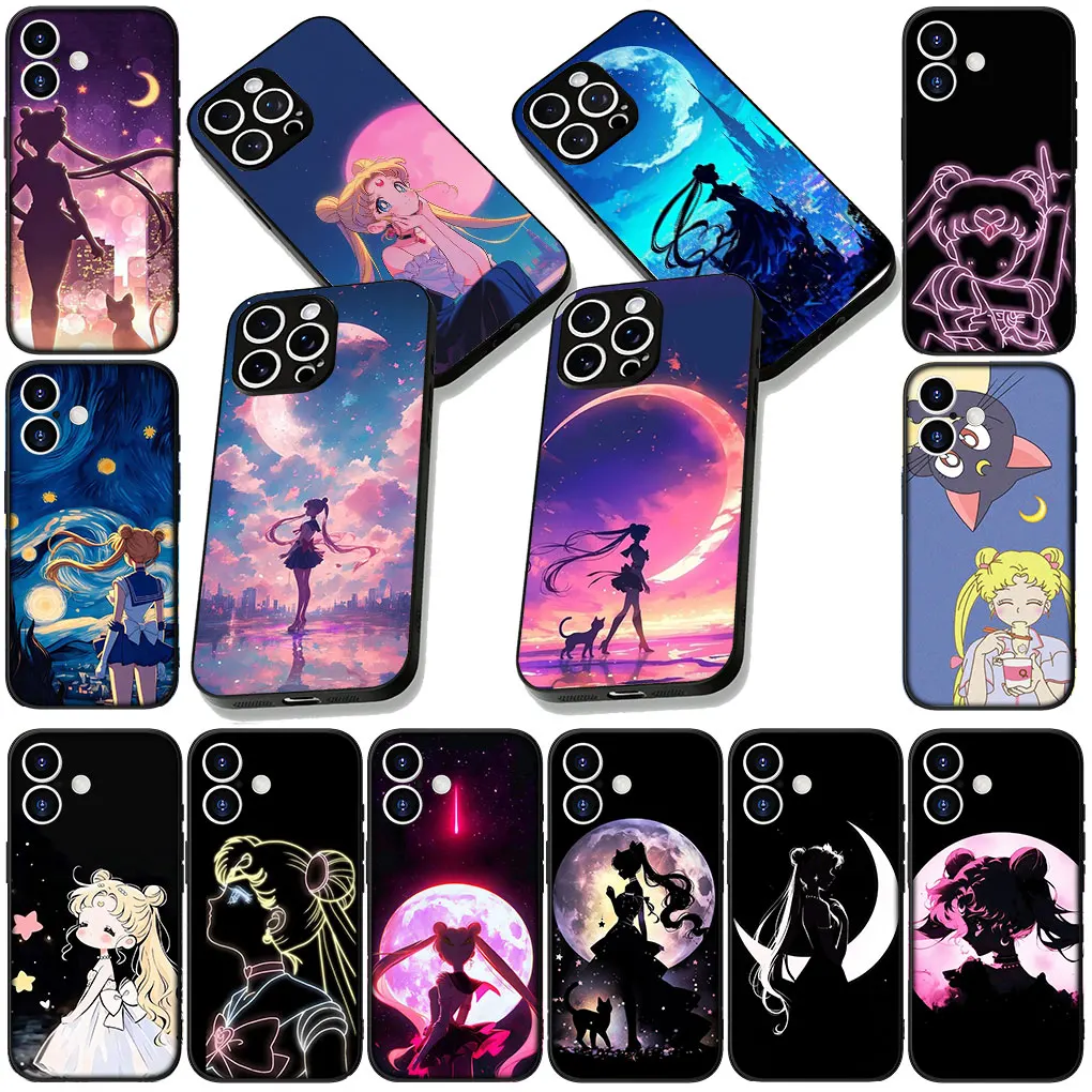Чехол Anime S-Sailors Girl S-Sailormoons Moon для Motorola Moto Edge 50 30 Fusion 40 neo Ultra Pro E14 G20 E15 G35 G84 G13 G53