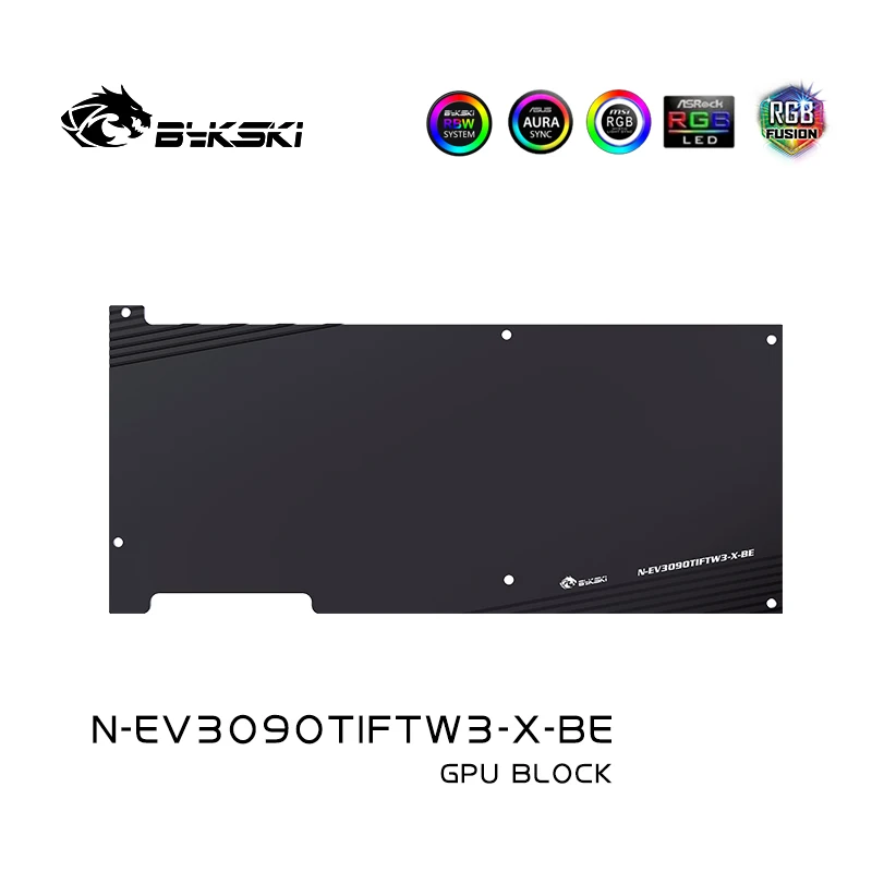 Bykski N-EV3090TIFTW3-X GPU استخدام كتلة المياه لبطاقة الفيديو EVGA RTX3090TI FTW3 ULTRA / غطاء كامل كتلة المبرد النحاس الأكريليك
