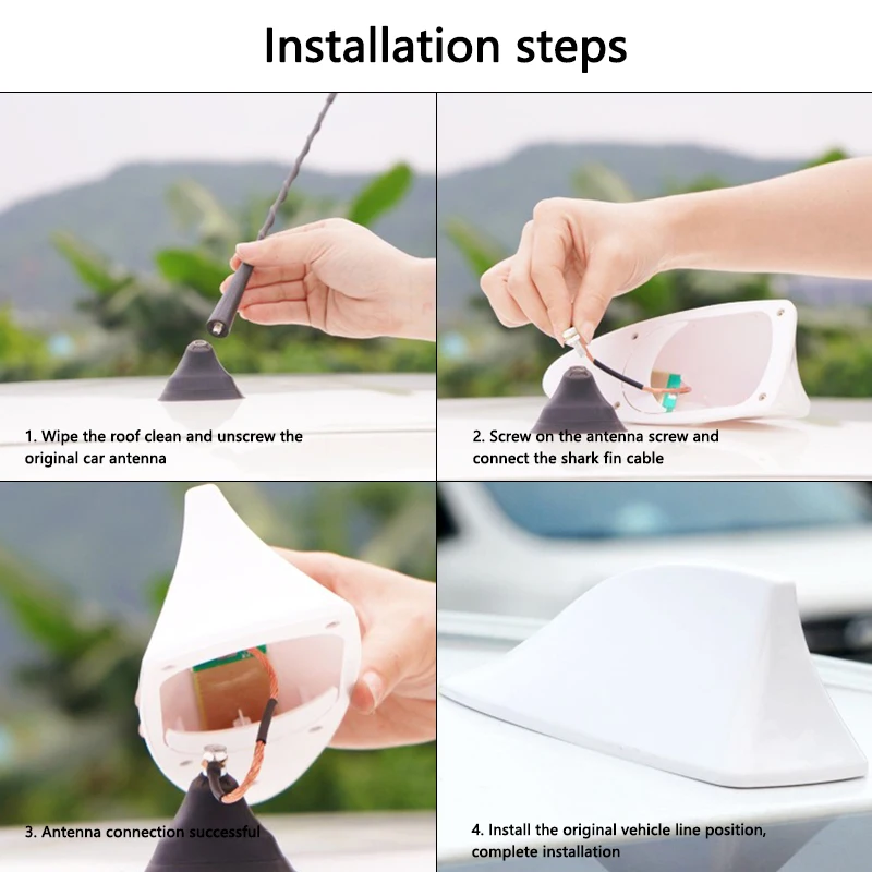 Car Top Signal Aerials Shark Fin Antenna Accessories For BMW 1 2 3 4 5 7 Series X1 X3 X4 X5 X6 X7 F10 F20 F30 G20 G30 F15 F16