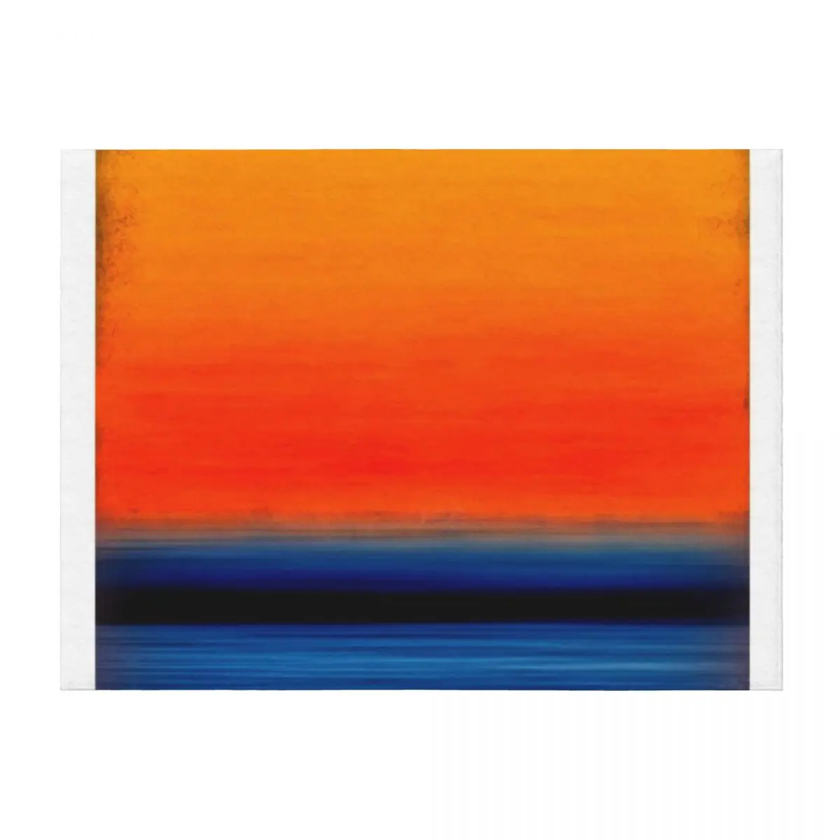 

Rothko Rust and Blue HD Mark Rothko Orange Painting Throw Blanket Designers Multi-Purpose Beach Decorative Sofas Blankets