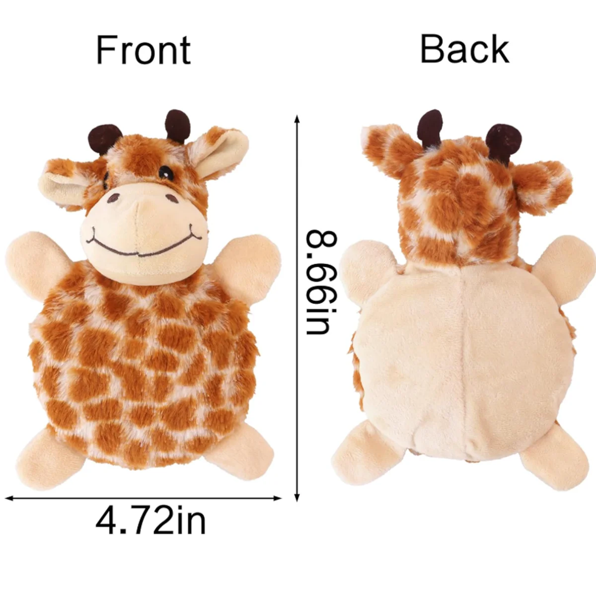 

Squeaky Giraffe Dog Toy Plush Stuffed Animal Chew Toy with Crinkle Paper, Interactive Durable Toy for Small Medium Large Dogs