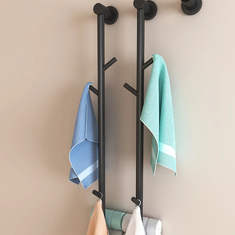 Bathroom Electric Heated Towel Rail Concealed Towel Rack Stainless Steel Wall Mounted Towels Warmers Aesthetic Towels Dryer