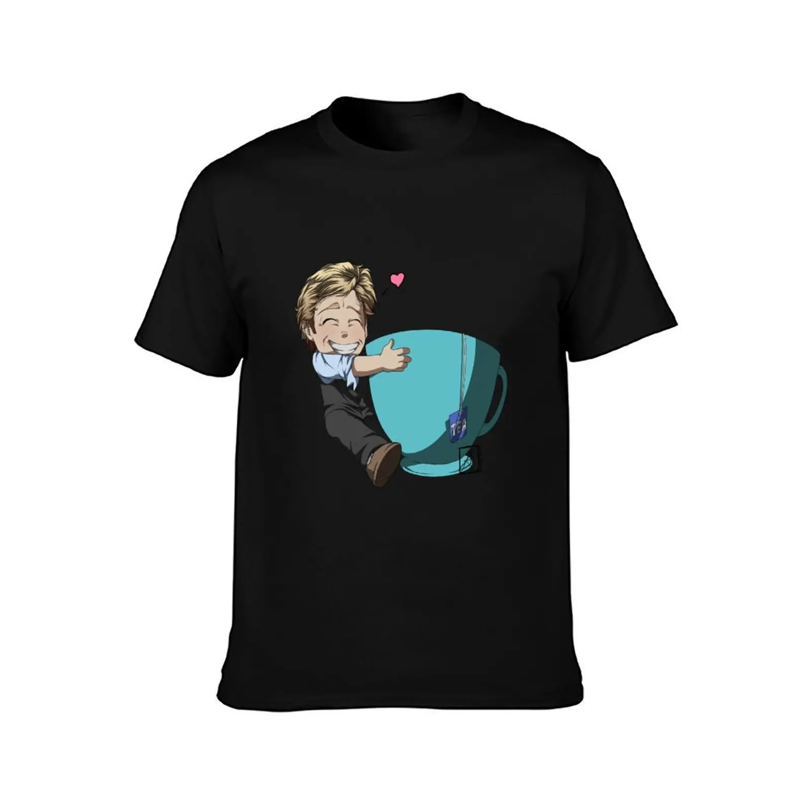 Patrick Jane and his cup of Tea T-Shirt Christmas Casual Short Sleeve Top T-Shirt