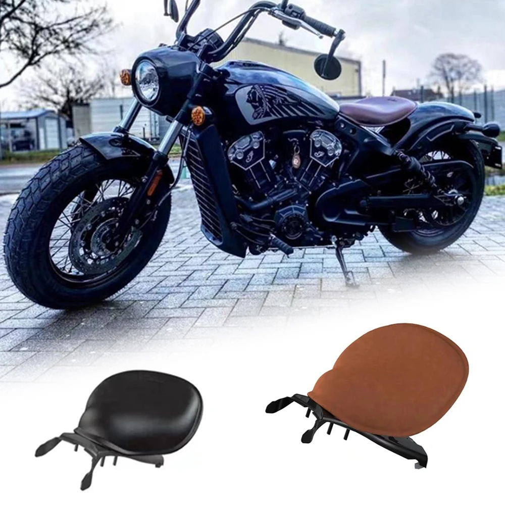 Motorcycle Retro Solo Passenger Seat Cover Cowl Pad for Indian Scout