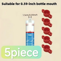 5pcs Leak-Proof Plastic Caps, Reusable Covers to Prevent Drying for Silicone, Glue & Sealant Tubes