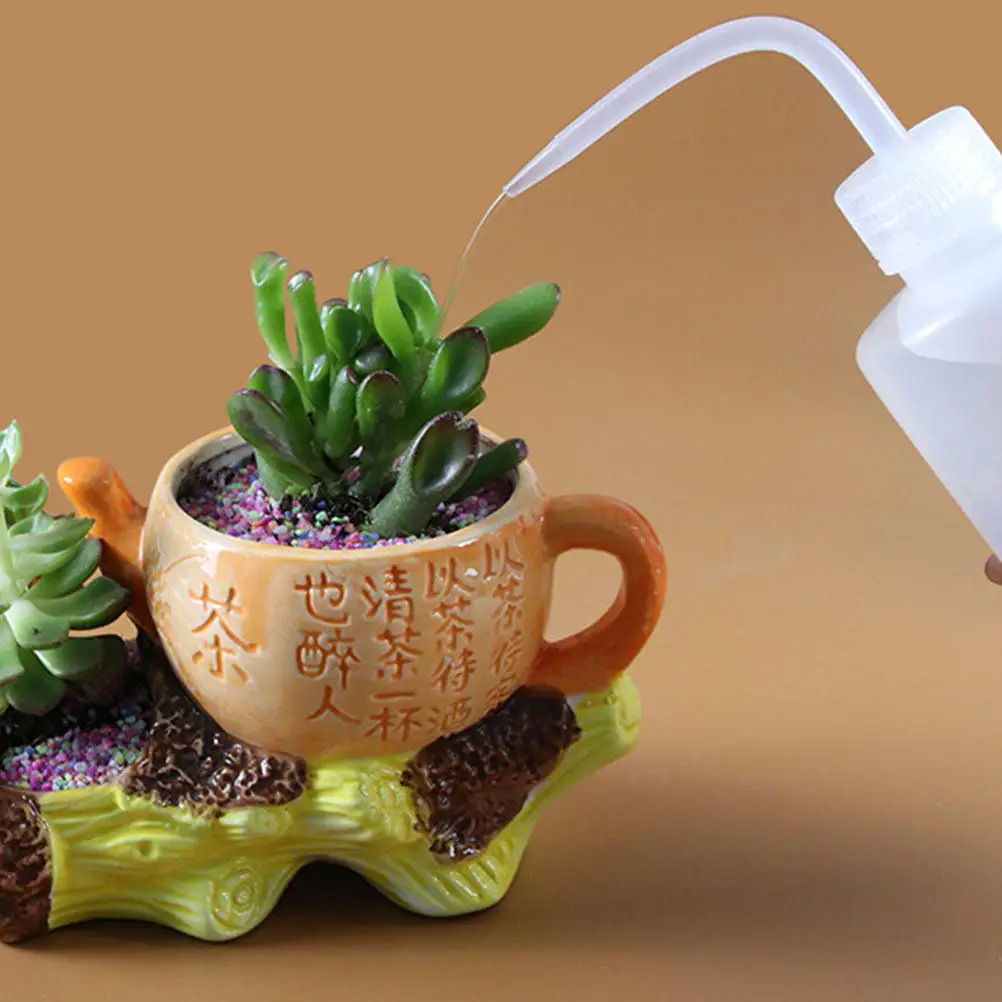 3pcs Squeeze Watering Kettle Durable Plastic Garden Sprinkler For Plants Flower Watering Pot Smooth Surface Waterproof