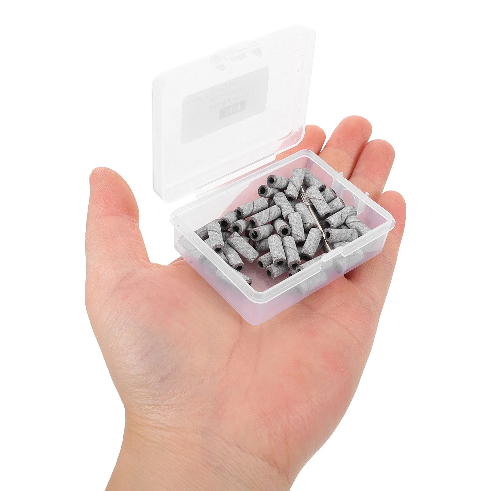 

1 Set Bands Grit For Acrylic Gel Manicure Pedicure Removable Care Tool Small Portable File Bands Drill Bits Sanding Attachments