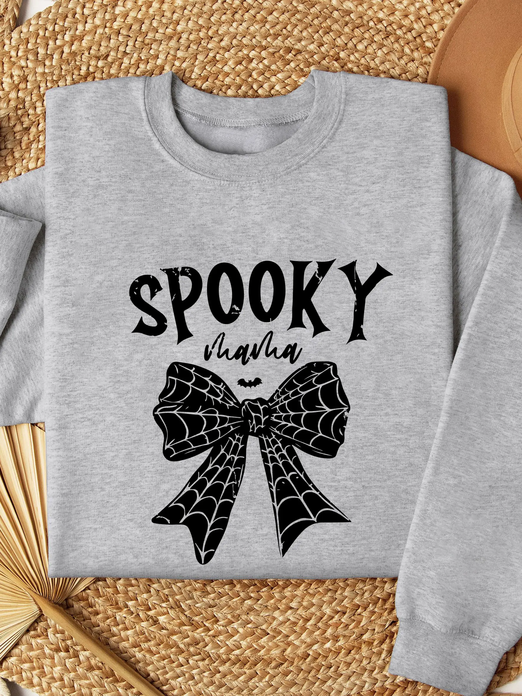

Spooky Mama Halloween Sweatshirt Halloween Mama Thermal Lined Sweatshirt Spooky Girl Sweatshirt Gift for Mom Halloween Gift